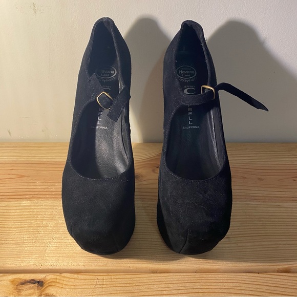 Jeffrey Campbell Night Walk Black Suede size 7.5 - Picture 2 of 5